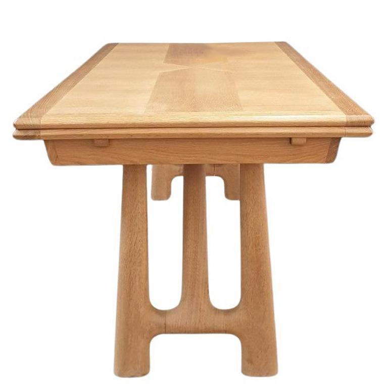 Français Guillerme and Chambron, table en Oak, Edition Votre Maison circa 1970/1980 en vente