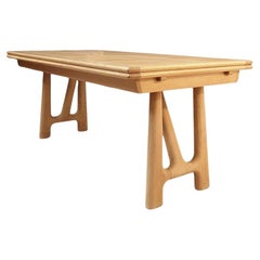 Guillerme and Chambron, oak table, Edition Votre Maison circa 1970/1980 