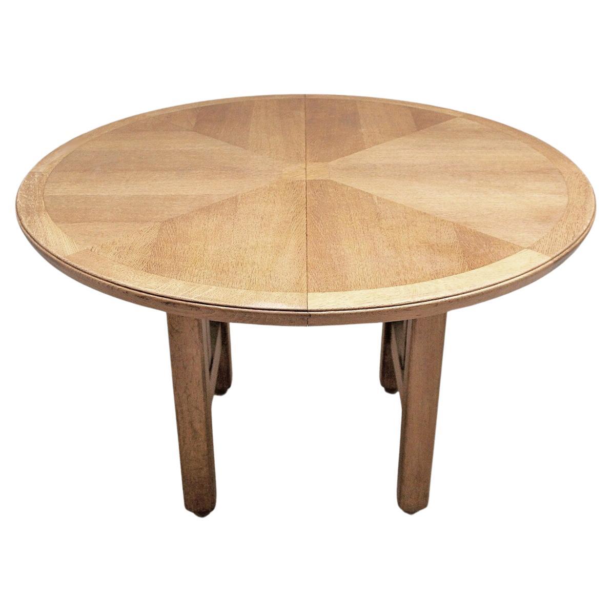 Guillerme y Chambron, mesa de roble, Edición Votre Maison hacia 1970