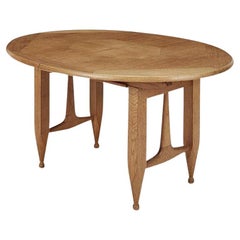 Guillerme and Chambron, oak table, Edition Votre Maison circa 1970
