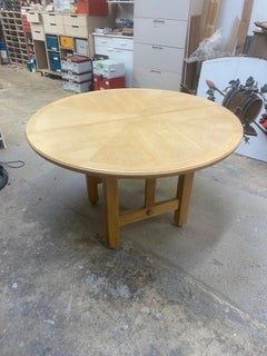 Guillerme and Chambron, oak table, full restored Edition Votre Maison circa 1970