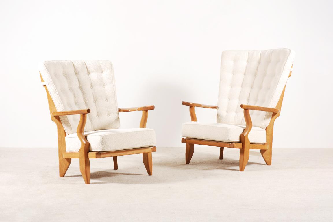 Mid-Century Modern Guillerme and Chambron, Pair of 