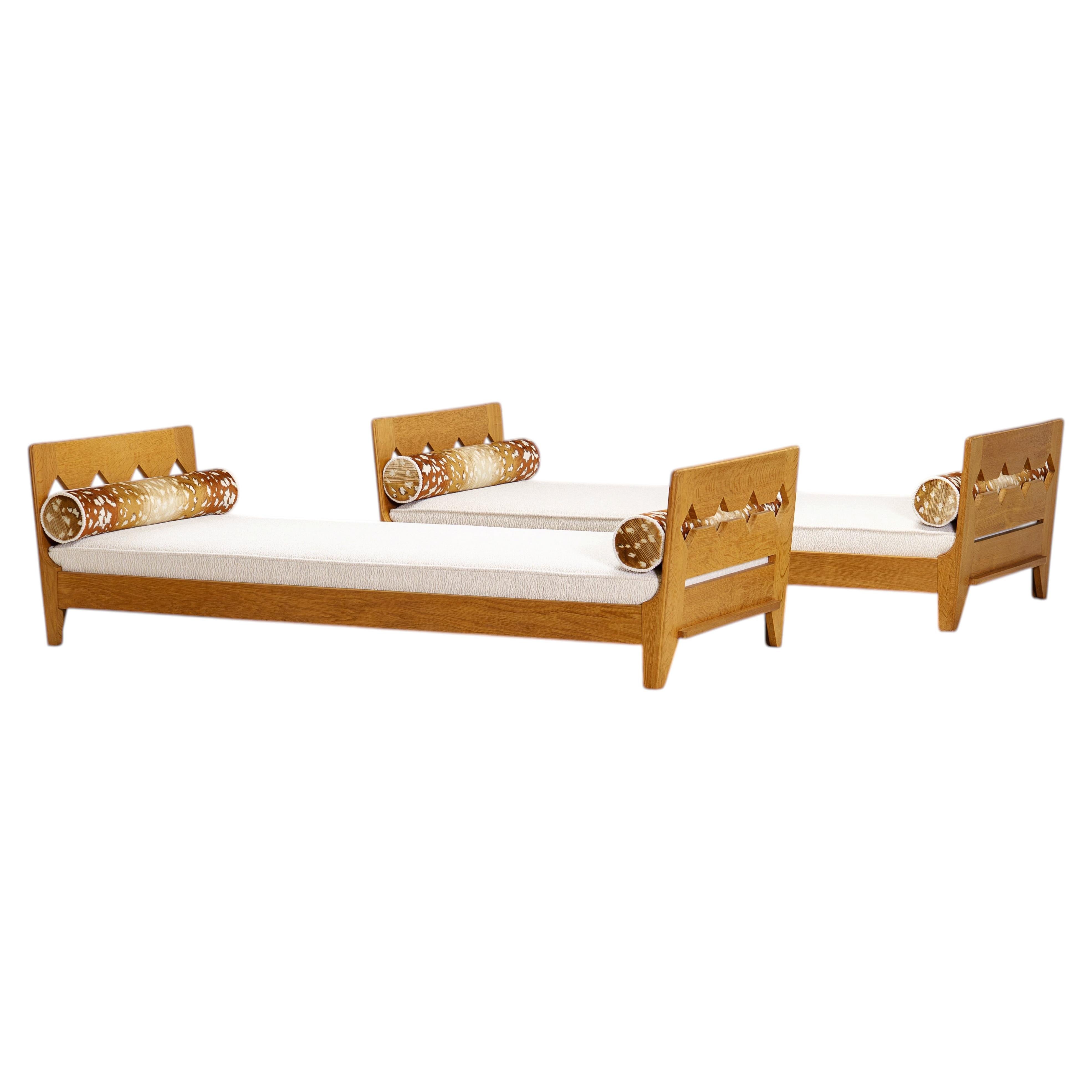 Guillerme and Chambron, Rare Pair of Daybeds for Votre Maison", 1960.