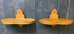 "Guillerme and Chambron" rare pair of oak shelves, Edition Votre Maison
