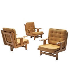 Guillerme and Chambron Sculptural Oak Chairs