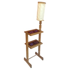 Guillerme e Chambron, Tavolino in Oak e ceramica, circa 1960