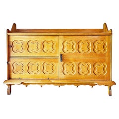 Guillerme and Chambron, sideboard in oak , Votre Maison Edition circa 1950/1960