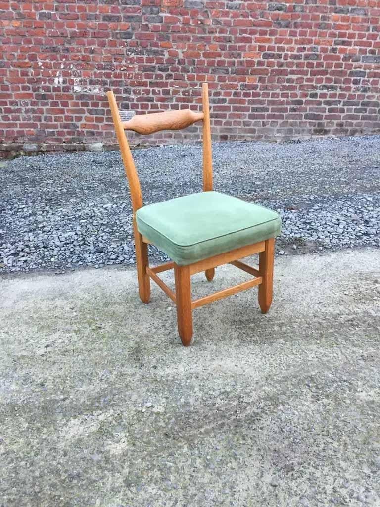Late 20th Century Guillerme and Chambron, Suite of 6 Chairs, Edition Votre Maison , circa 1970 For Sale