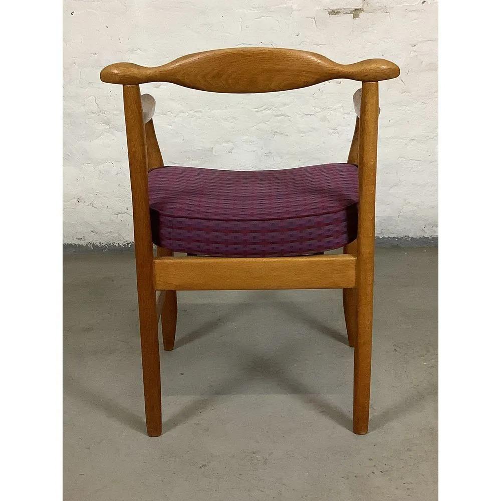 Guillerme and Chambron, 4 chairs in oak model 