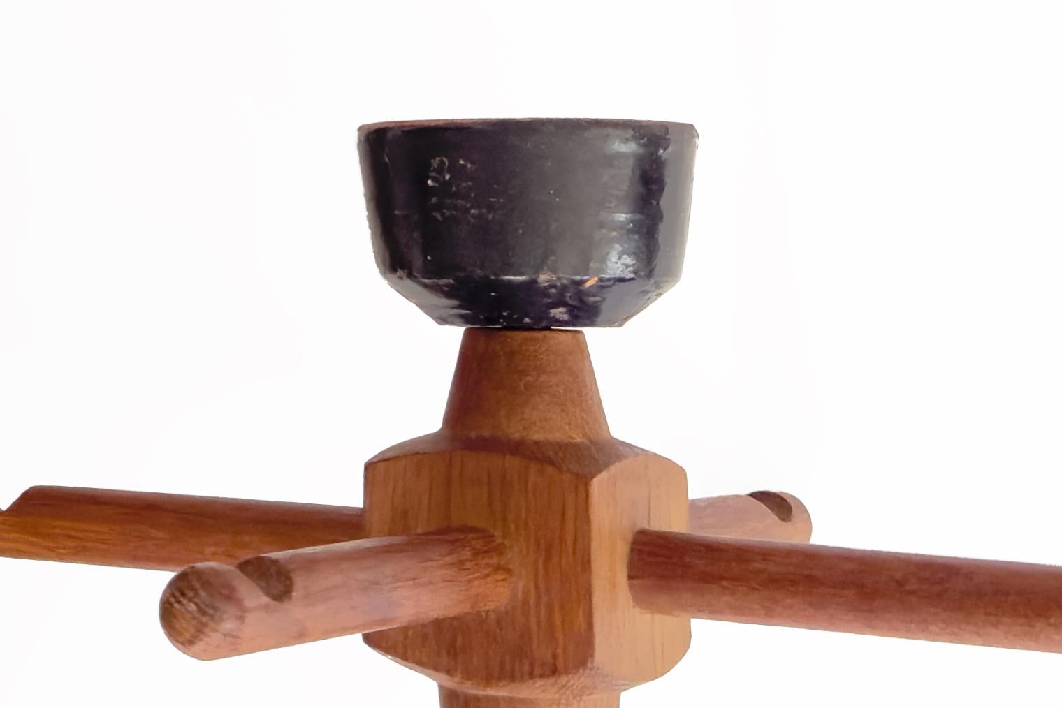 Guillerme, Chambron e Danikowski - Lampadario del XX secolo in Oak e Opalina in vendita 2