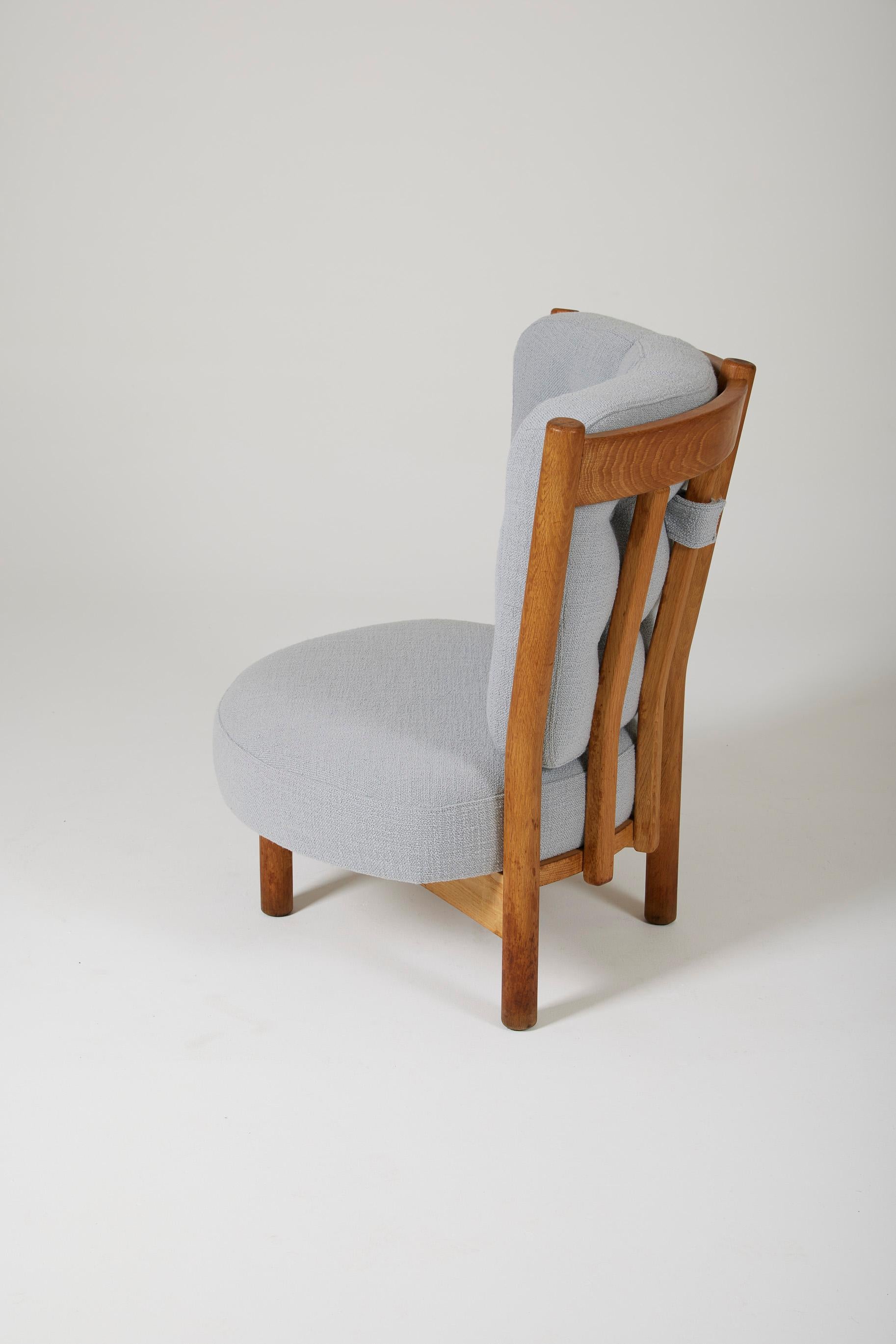 Sillón Guillerme & Chambron, años 60 en Excelente estado para la venta en PARIS, FR