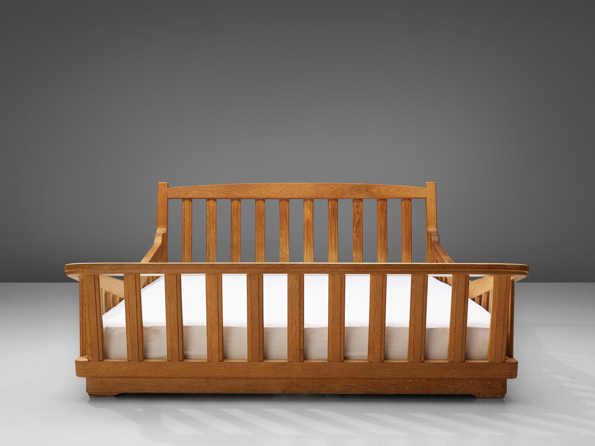 Guillerme & Chambron Bed in Solid Oak 4