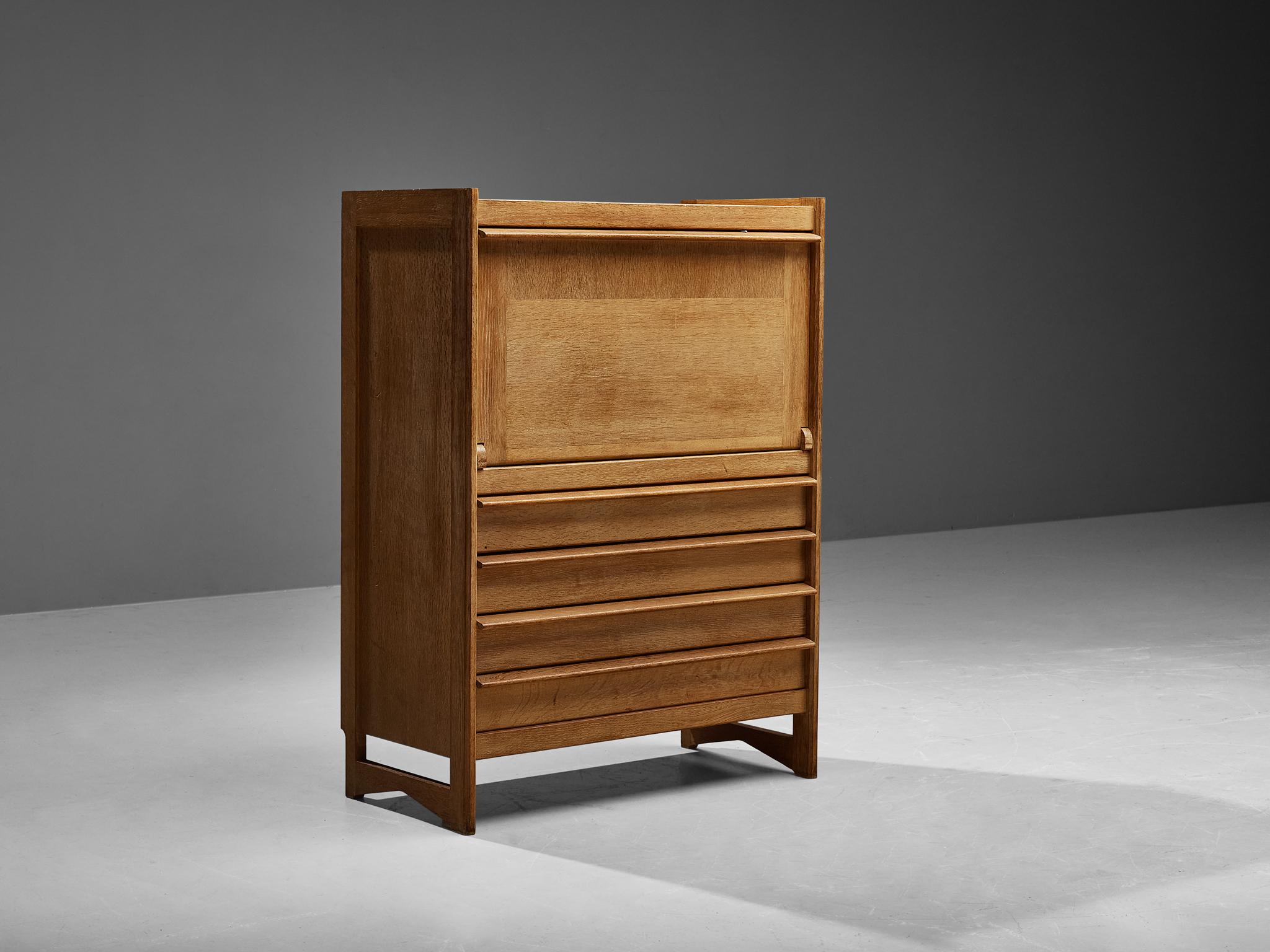 Guillerme & Chambron Cabinet in Oak In Good Condition In Waalwijk, NL
