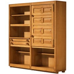 Armoire ou armoire Guillerme & Chambron en chêne massif