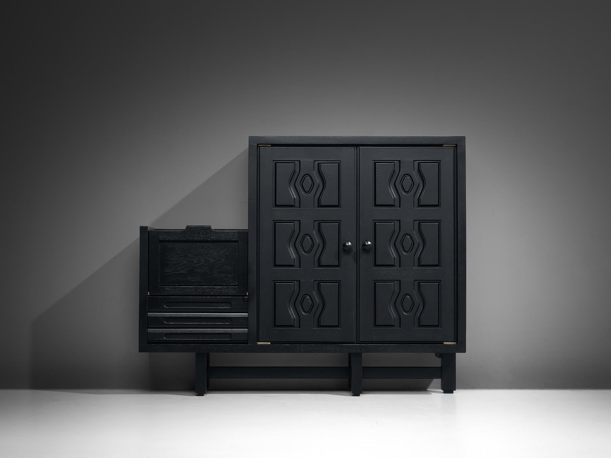 Armario Guillerme & Chambron 'Thierry' en Roble Lacado Negro Francés en venta