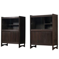 Guillerme & Chambron Cabinets in Stained Oak 