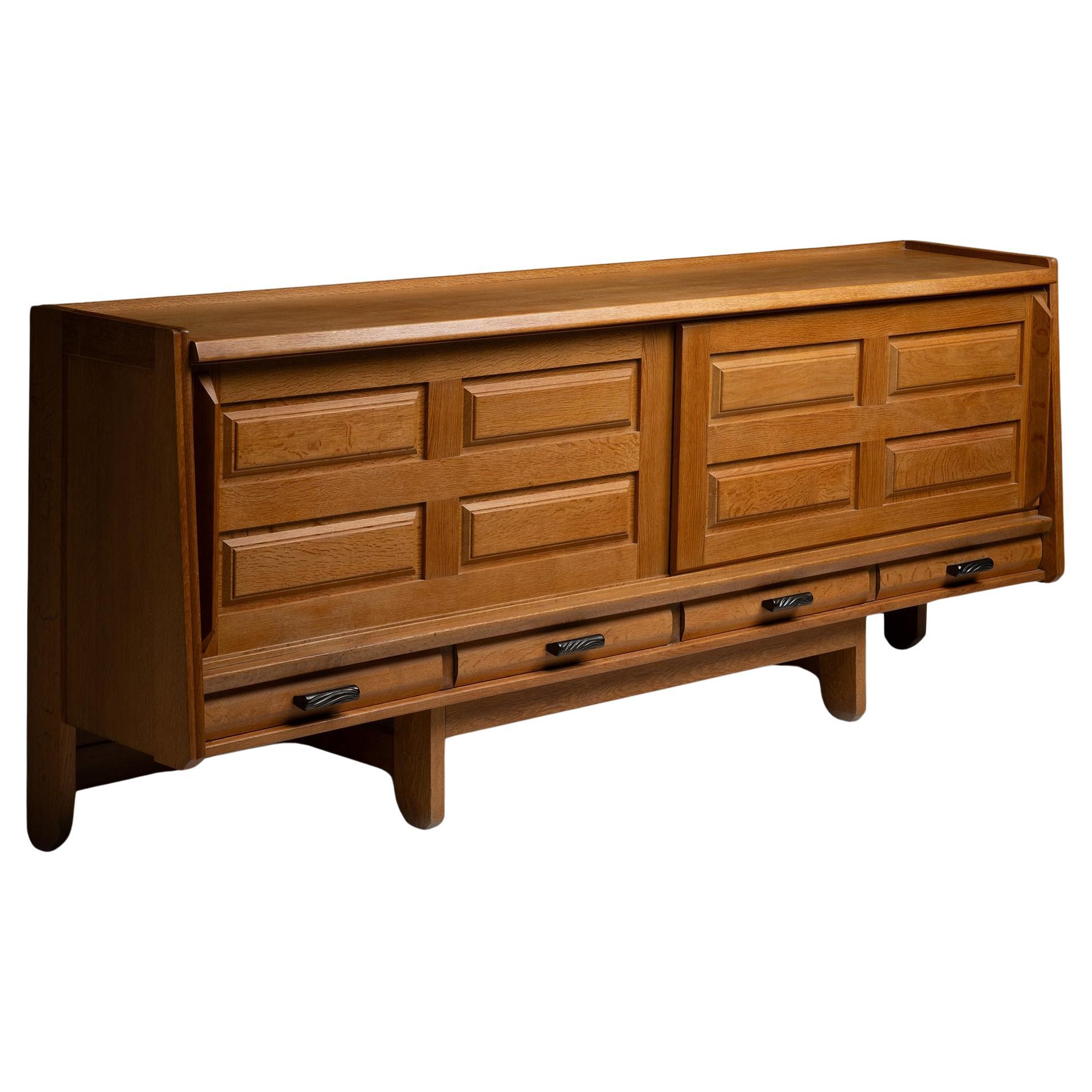 Guillerme & Chambron Credenza, France circa 1960