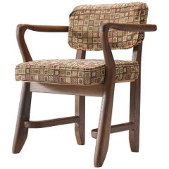Guillerme & Chambron 'Denis' Armchair in Oak