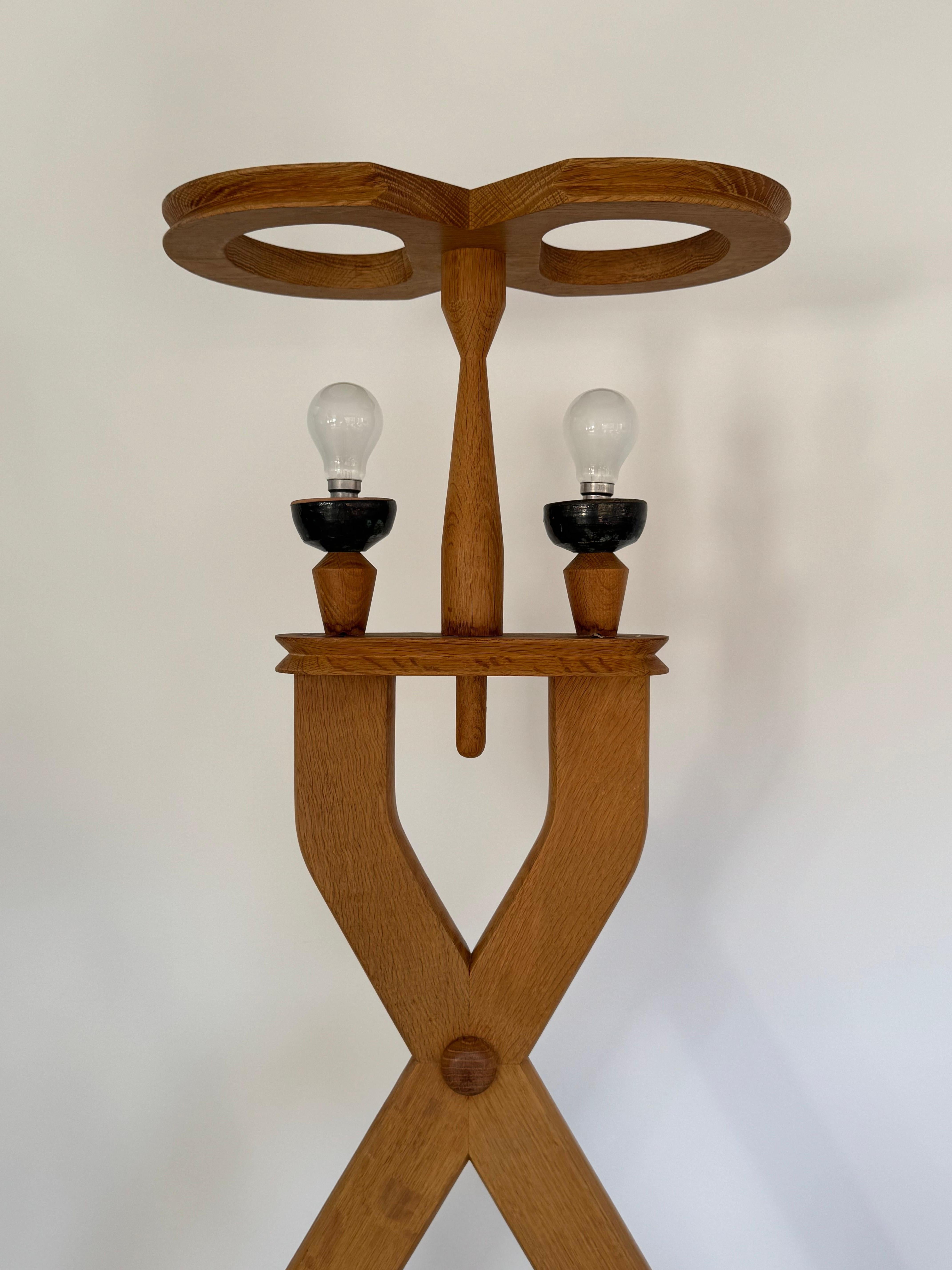 Guillerme & Chambron Design Almacenamiento Lámpara de pie   Votre Maison Francia circa 1960s en venta 10