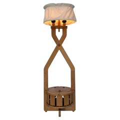 Guillerme & Chambron Design Storage Floor lamp   Votre Maison France circa 1960s