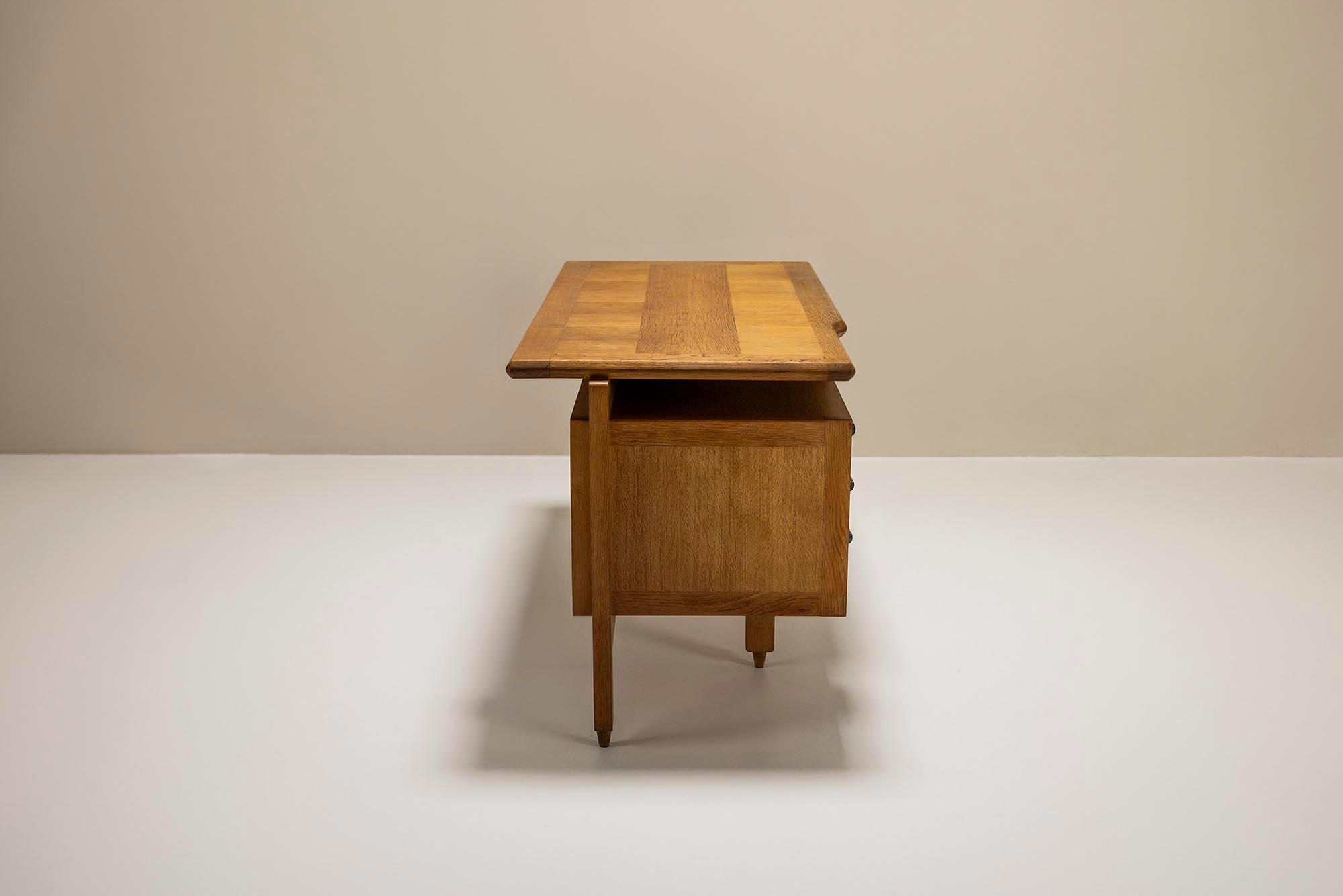 Escritorio Guillerme & Chambron en Roble para Votre Maison, Francia Años 60 Francés en venta