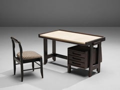 Guillerme & Chambron Desk in Stained Oak