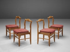 Guillerme & Chambron Dining Chairs Model 'Fumay' in Oak