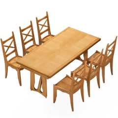 Set da pranzo Guillerme & Chambron con tavolo e sedie L'Italienne