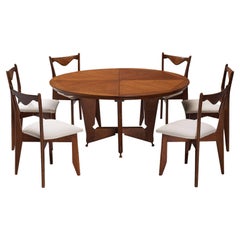 Guillerme & Chambron Dining Set with 'Victorine' Table & 'Thibault' Chairs