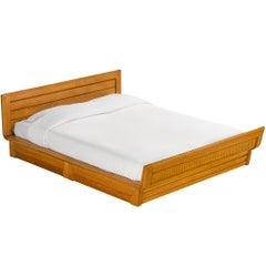 Guillerme & Chambron Double Bed in Solid Oak