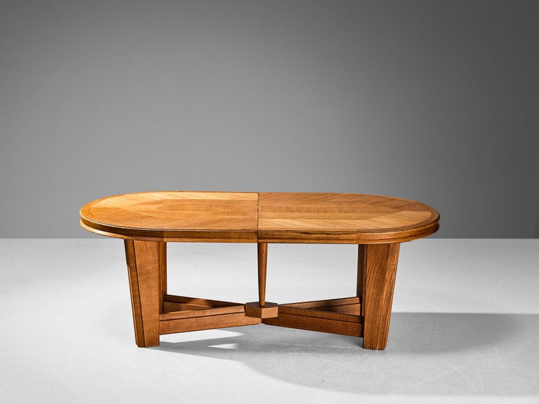 Guillerme & Chambron Extendable Dining Table in Oak 1