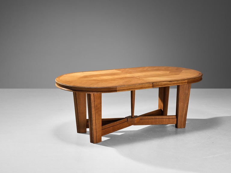 Guillerme & Chambron Extendable Dining Table in Oak 2