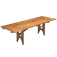 Guillerme & Chambron Extendable Dining Table in Oak