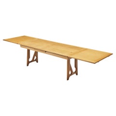 Guillerme & Chambron Extendable Dining Table in Oak
