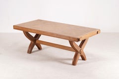 Guillerme & Chambron, Extendable Dining Table in Oak for Votre Maison", 1960.