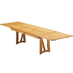 Mesa de comedor extensible "L'Italienne" Guillerme & Chambron de roble macizo