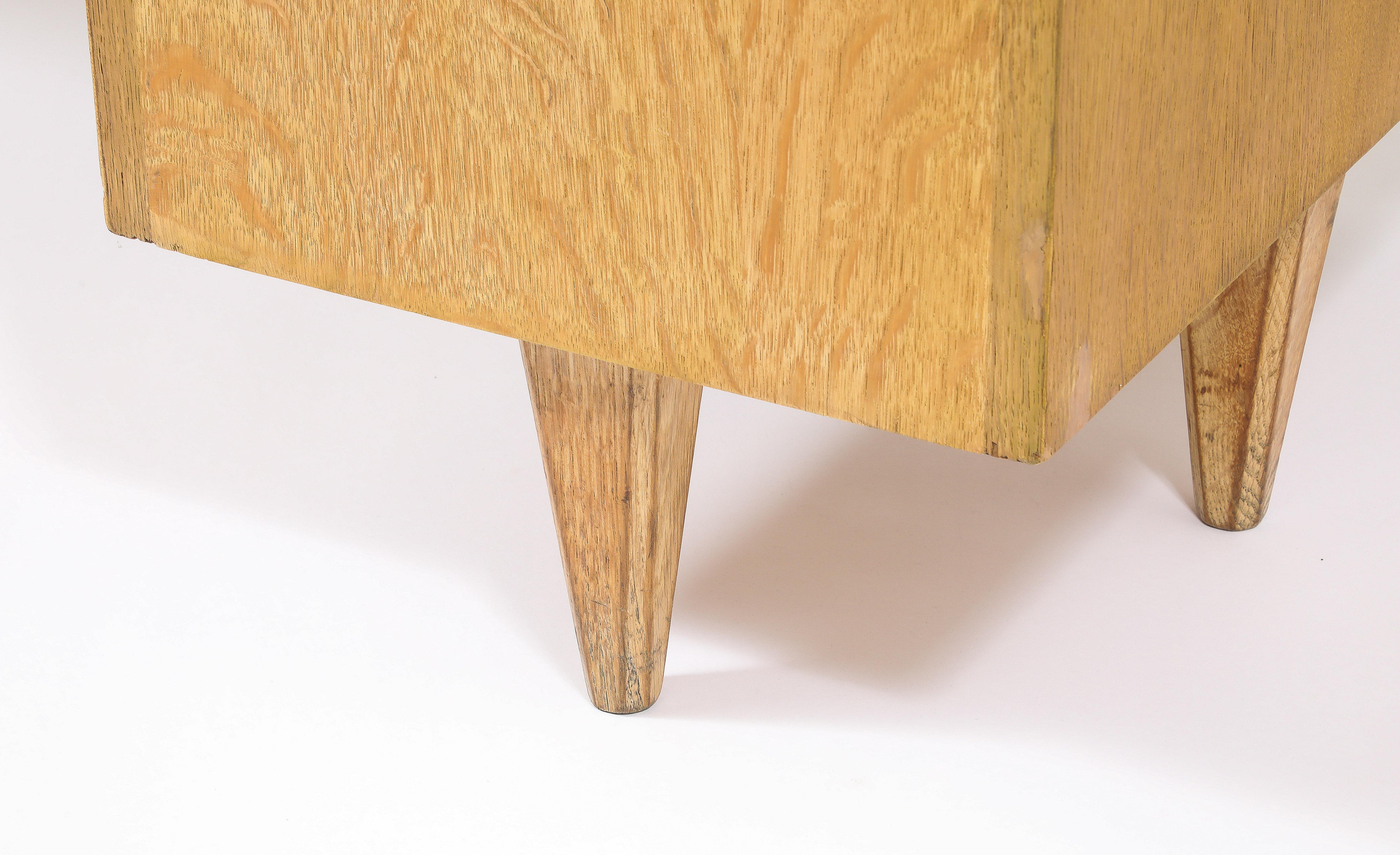 Guillerme & Chambron Floating Desk, France 1950's For Sale 10