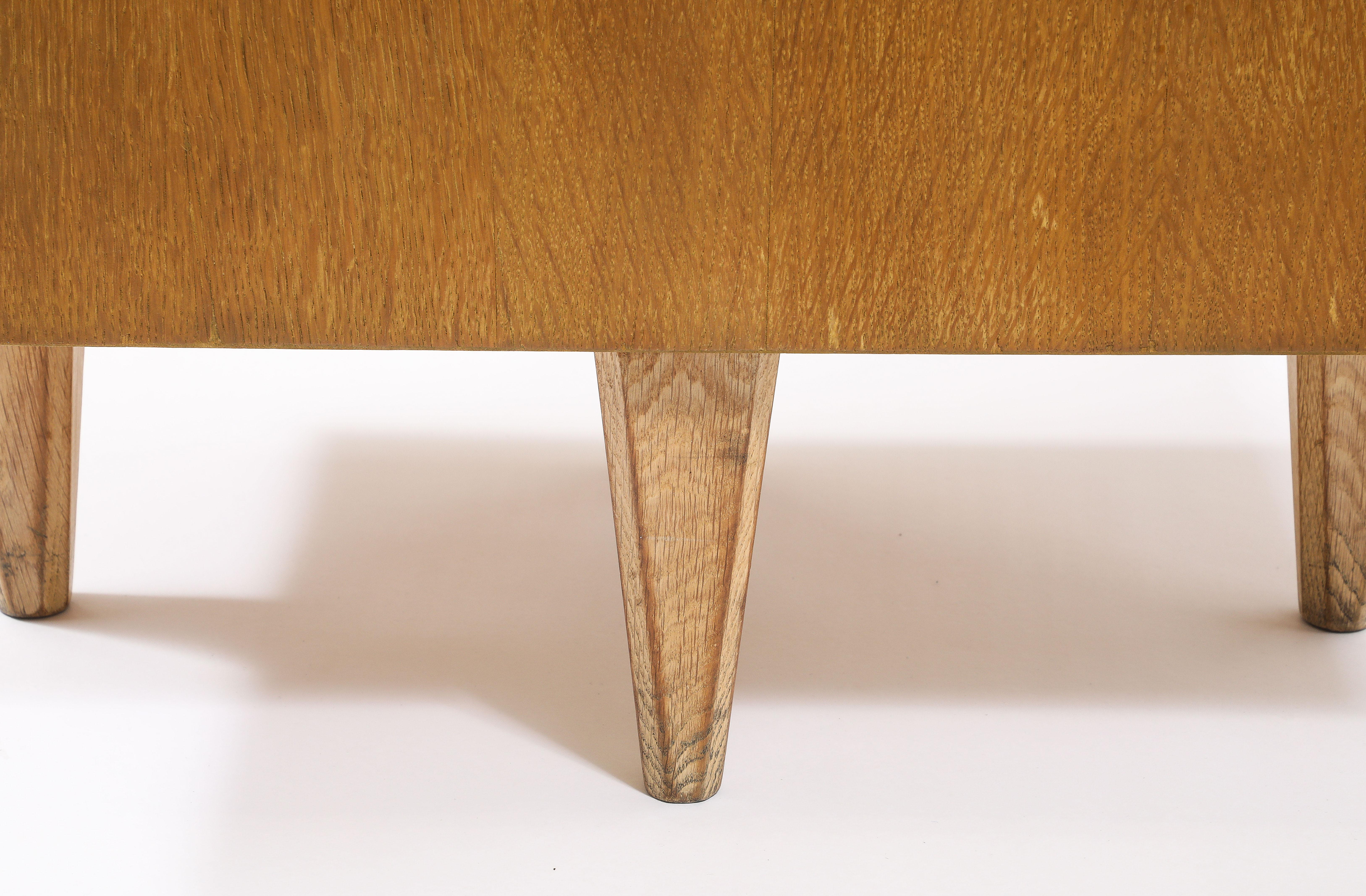 Guillerme & Chambron Floating Desk, France 1950's For Sale 13