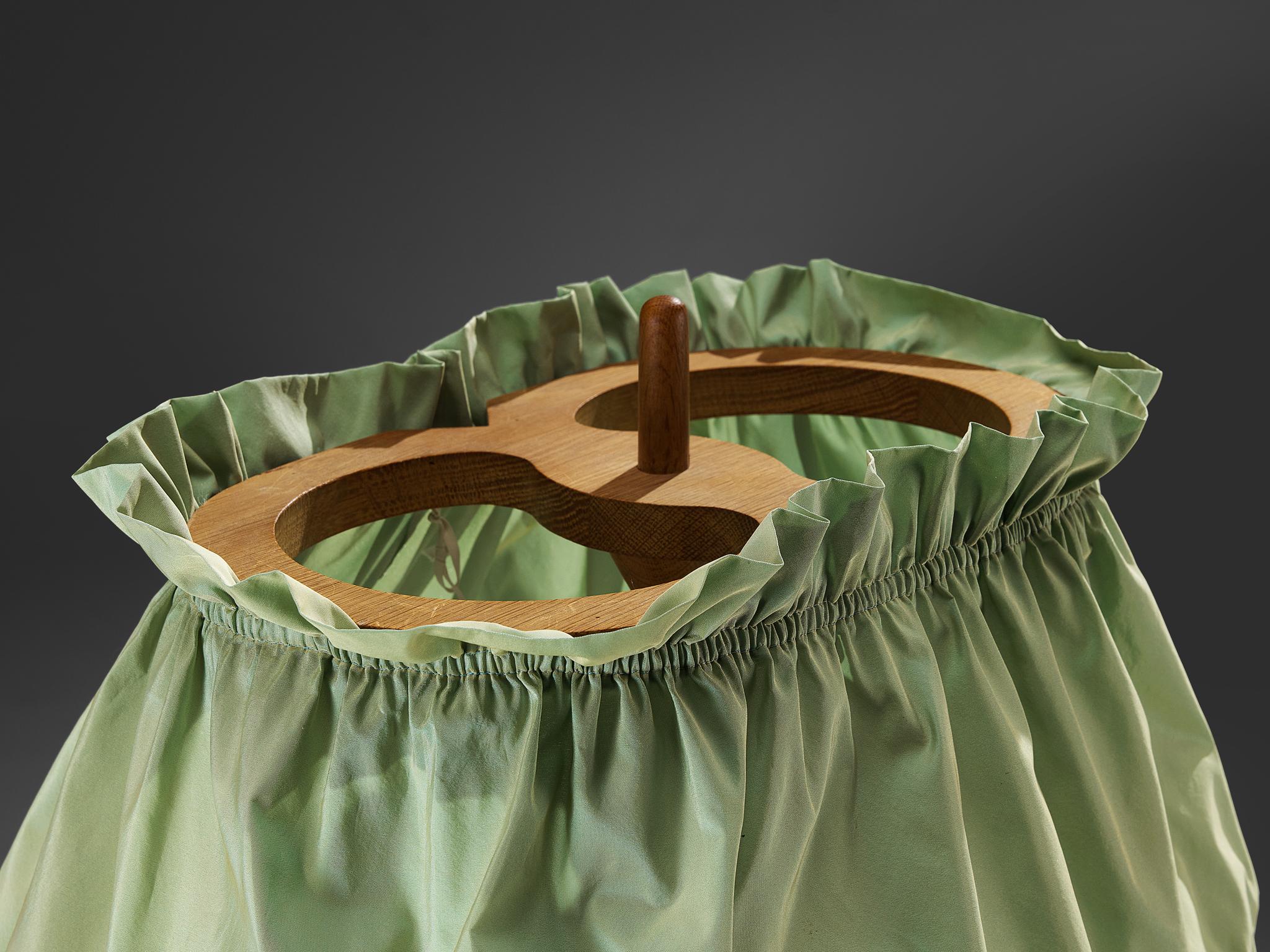 Lampadaire Guillerme & Chambron avec table d'appoint intégrée en vente 2