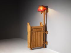 Guillerme & Chambron for Votre Maison Bar with Lamp in Oak