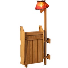Guillerme & Chambron for Votre Maison Bar with Lamp in Oak