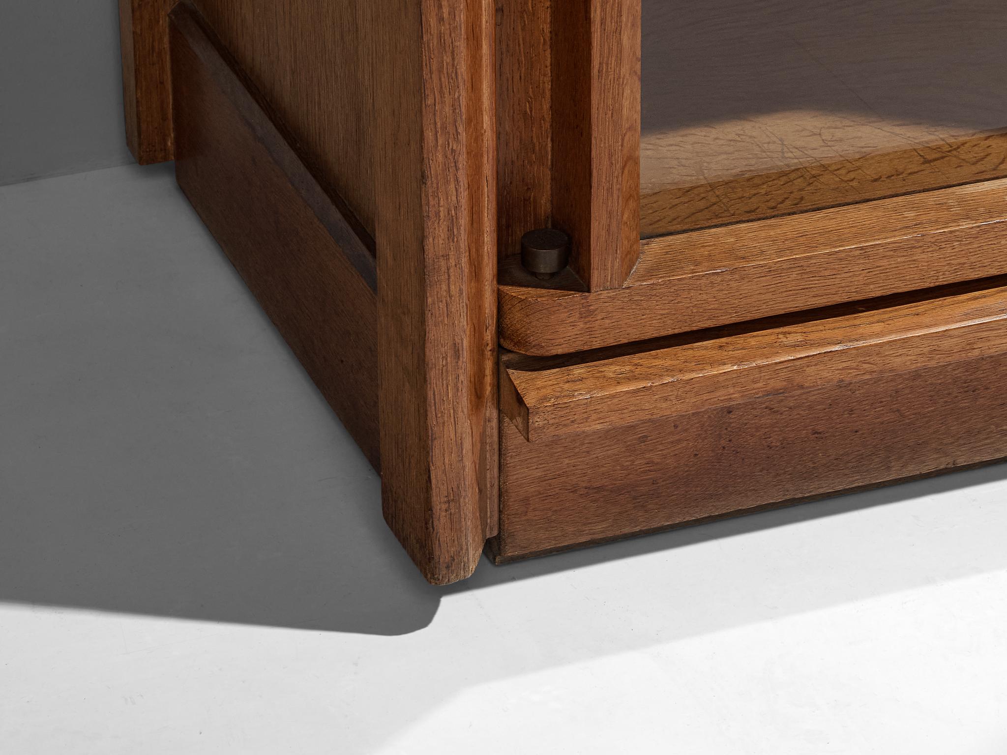 Guillerme & Chambron for Votre Maison Cabinet in Oak with Glass Door 1