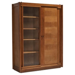 Guillerme & Chambron for Votre Maison Cabinet in Oak with Glass Door
