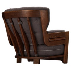 Guillerme & Chambron for Votre Maison 'Denis' Lounge Chair in Solid Oak