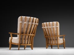 Guillerme & Chambron for Votre Maison 'Grand Repos' Lounge Chairs in Oak