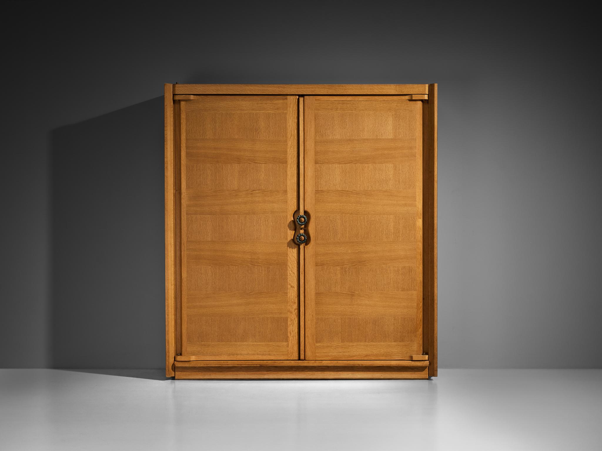 Mid-Century Modern Guillerme & Chambron for Votre Maison Highboard with Ceramic Handles