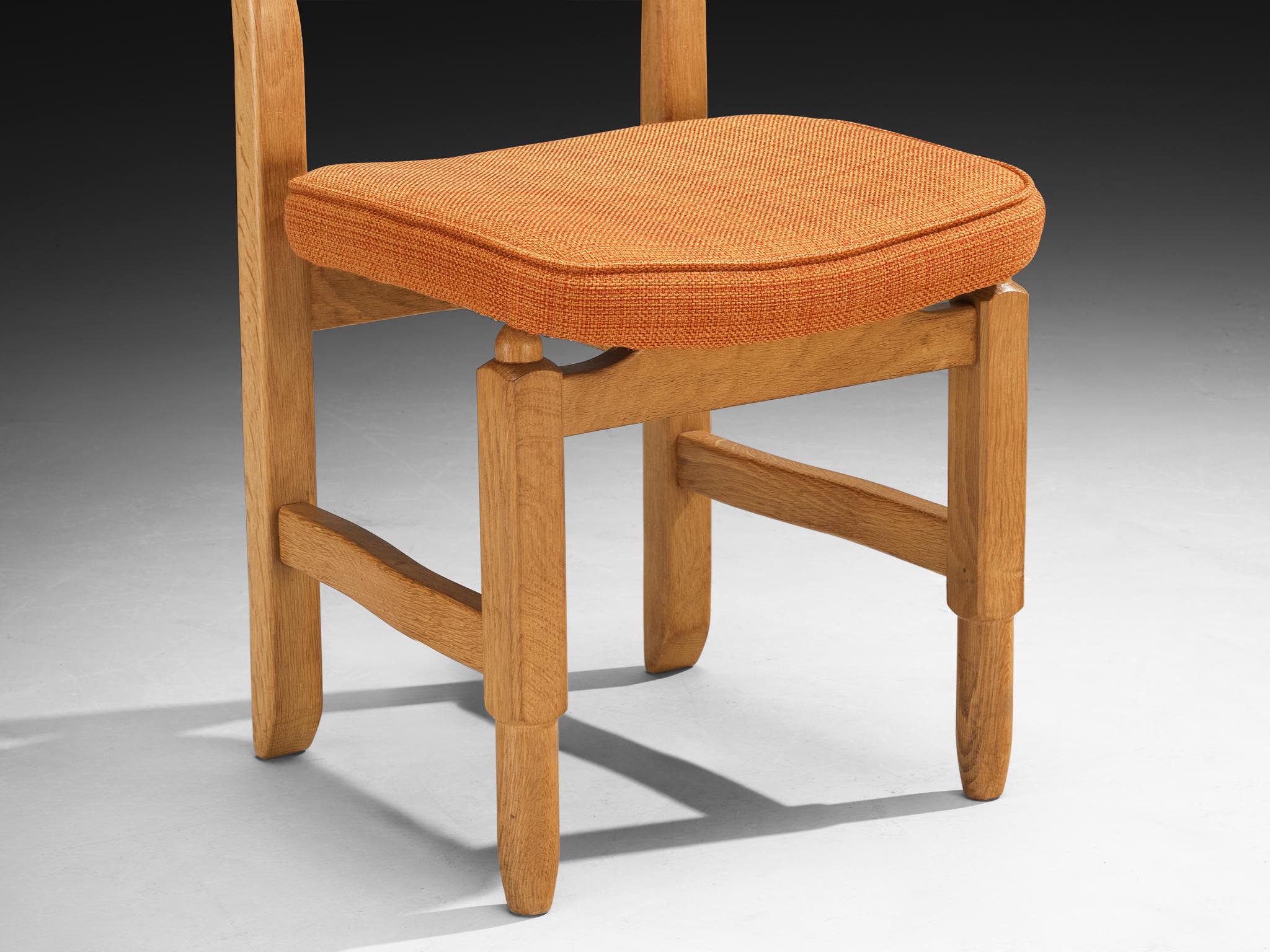 Guillerme & Chambron for Votre Maison 'Lorraine' Chairs in Oak For Sale 1