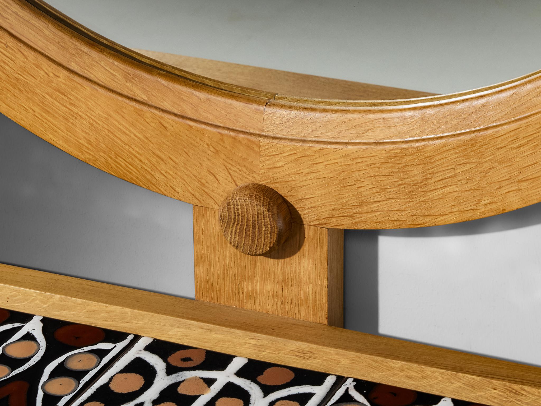 Guillerme & Chambron for Votre Maison Oak Vanity Table en vente 1