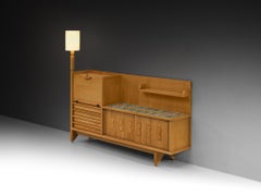 Guillerme & Chambron für Votre Maison: Sideboard aus Oak und Keramik mit integrierter Lampe
