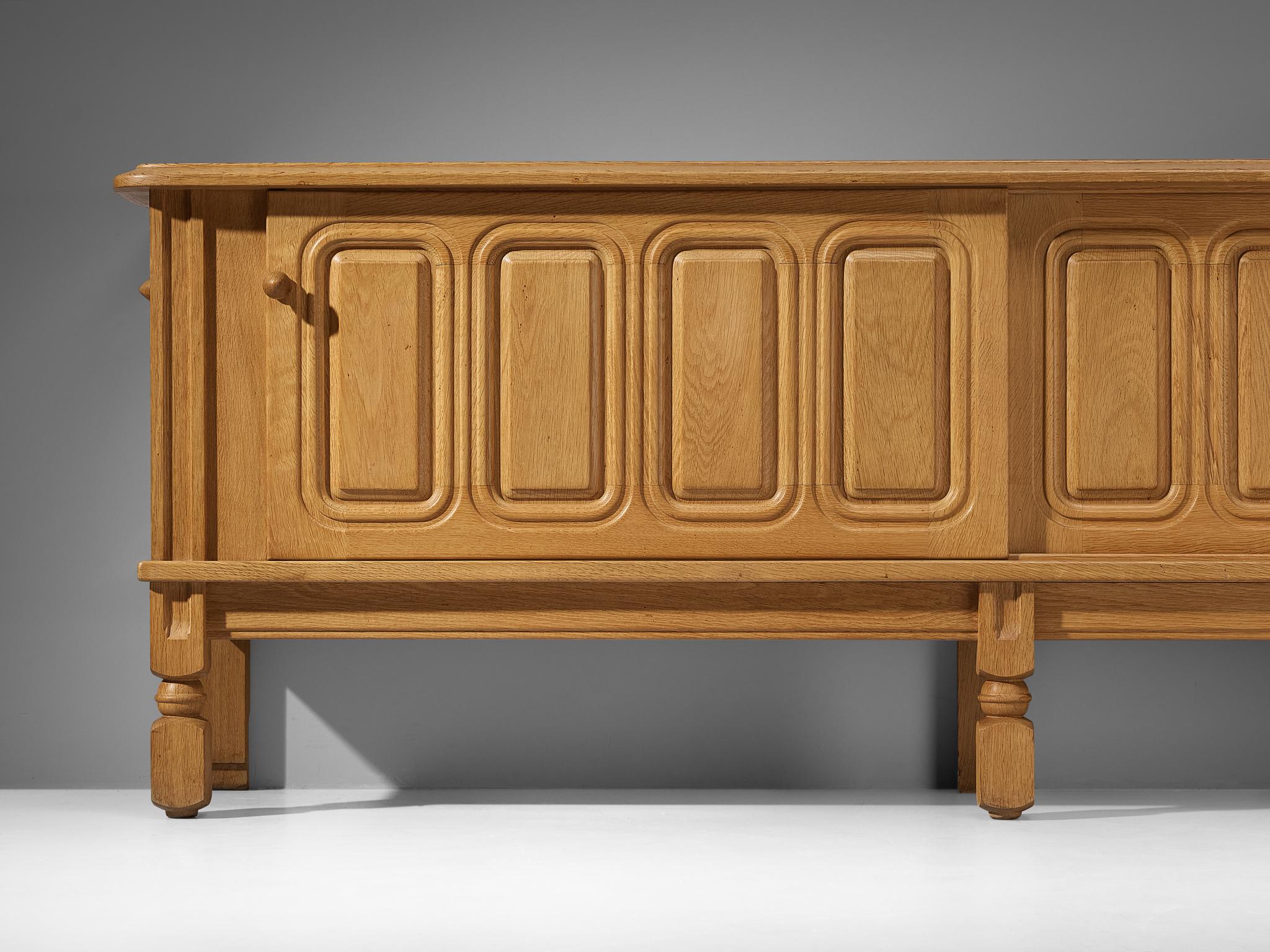 Mid-Century Modern Guillerme & Chambron for Votre Maison Sideboard in Oak